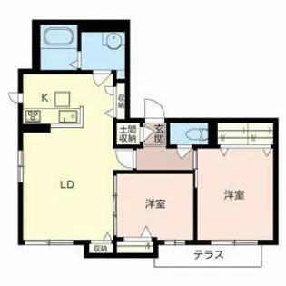 シャーメゾン フェリシア豊里【0101号室】の間取り