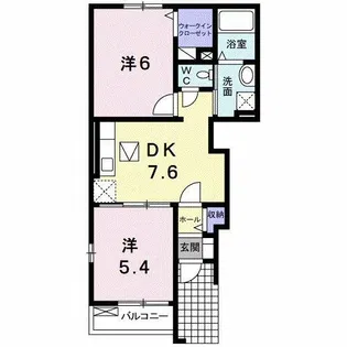 ポート ブリーゼ【1階】の間取り