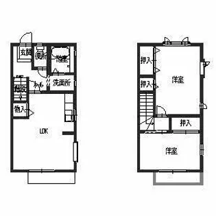 パークヒル旭ヶ丘【0103号室】の間取り