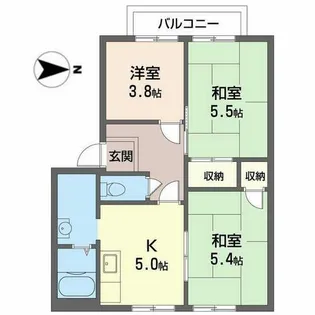 タモサーチC【0201号室】の間取り