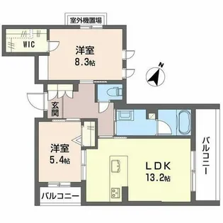 シャーメゾン ラヴィ【0201号室】の間取り