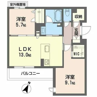シャーメゾン ラヴィ【0302号室】の間取り