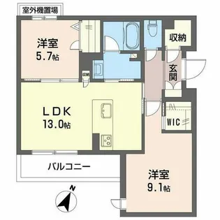 シャーメゾン ラヴィ【0202号室】の間取り