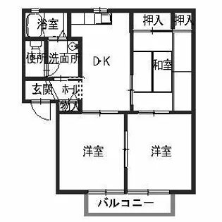 エスポアール北豊中【0103号室】の間取り