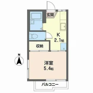 フレグランス北野【0207号室】の間取り
