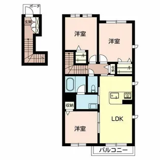 パーチェ【0201号室】の間取り