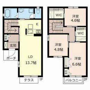 ガーデンハウスII【A000号室】の間取り