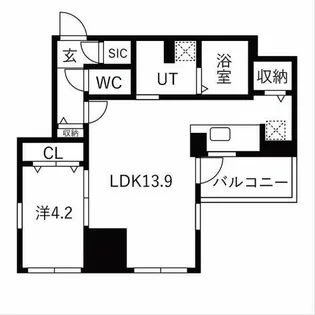 ザ・レジデンスパーク栄【10階】の間取り