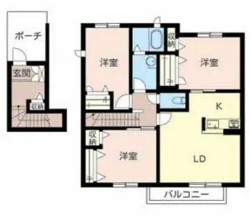 シャーメゾン・フローラ【2階】の間取り