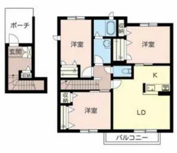 シャーメゾン・フローラ【2階】の間取り