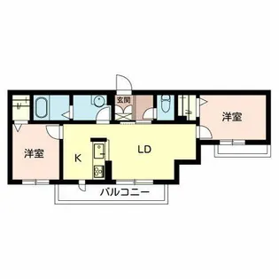グランディール 南平台A【A202号室】の間取り