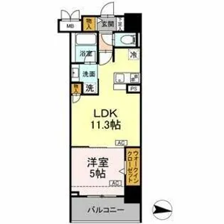 L’ENVOL MEIEKI【6階】の間取り