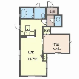 シャーメゾン高羽【0101号室】の間取り
