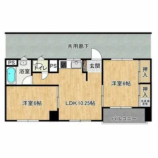 共栄ビル【5階】の間取り