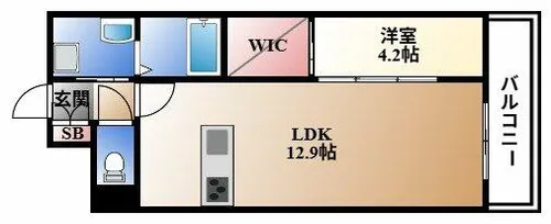 KAYA KIKUI【7階】の間取り