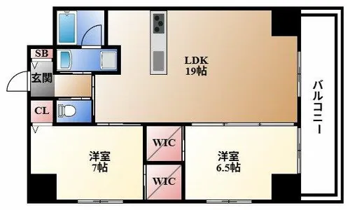 KAYA KIKUI【5階】の間取り