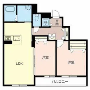 ルベランスI【0202号室】の間取り