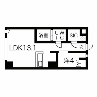 コレクション名駅III【3階】の間取り