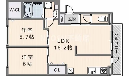 グランクリフ【3階】の間取り