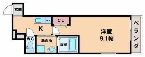 フジパレス杭全サウス【3階】の間取り