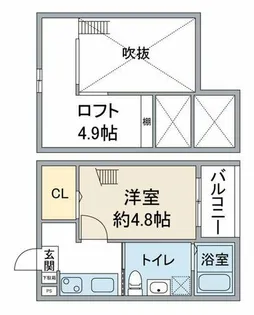 LaTerre庄内通【1階】の間取り