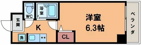 SEファースト【8階】の間取り