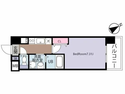 CENTER MARK三萩野【8階】の間取り