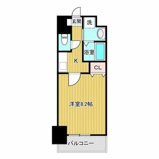 SWISS難波西【13階】の間取り