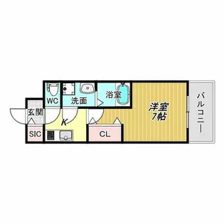 レジュールアッシュあびこ【6階】の間取り