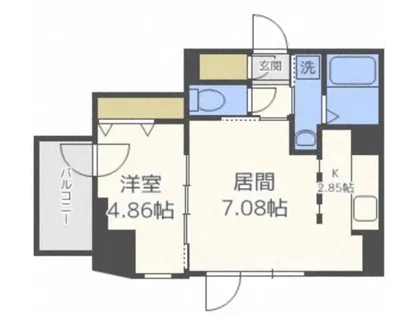 F022円山【1102号室】の間取り