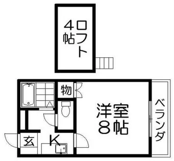 エステート明和Ⅱ【2階】の間取り