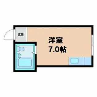 大宝上本町ロイヤルハイツ【5階】の間取り