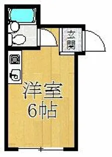 ハピネスジュン【1C号室】の間取り