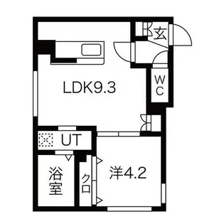 PRIME COURT麻生中央(プライムコート麻生中央)【4階】の間取り