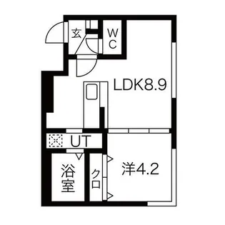 PRIME COURT麻生中央(プライムコート麻生中央)【1階】の間取り