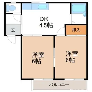 ヴィラ小林【2階】の間取り