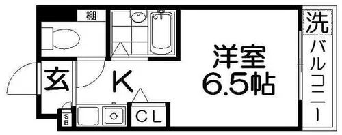 ブルグリンコート香里園【7階】の間取り