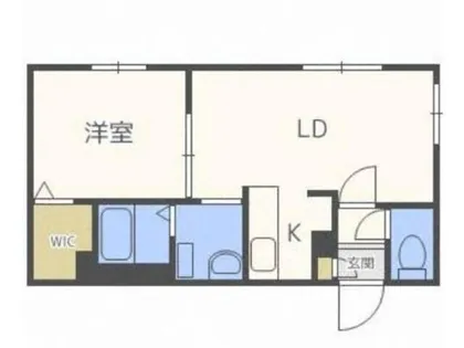 クルタ東区役所前【3階】の間取り