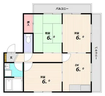 ファミリア宮川【2階】の間取り
