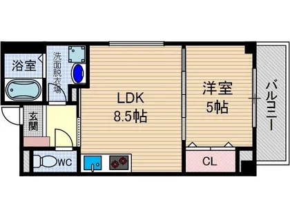 ボ・ソレイユ【1階】の間取り