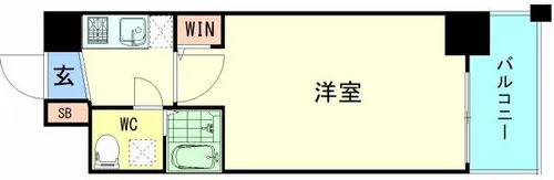 ARISTO扇町【10階】の間取り