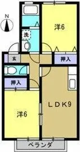 ハイライズ石川【202号室】の間取り