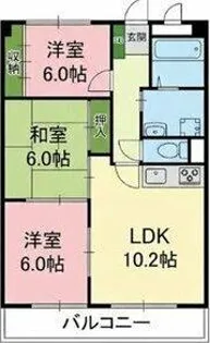 ピボットマンション池下【407号室】の間取り