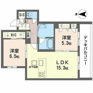 シャーメゾン オークルート奈良【0102号室】の間取り