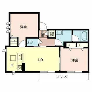 ケーズハモニー南植松【0101号室】の間取り