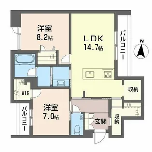 ジョフリエル【0305号室】の間取り