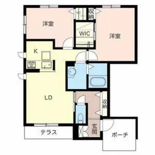 ヴィラーチェ神河【0101号室】の間取り