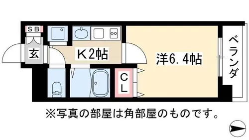 プレサンス大須観音駅前サクシード【7階】の間取り