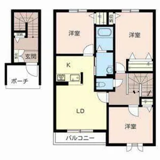 グレイスコート伊保崎【0202号室】の間取り