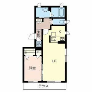 アリビオ豊中本町【0101号室】の間取り